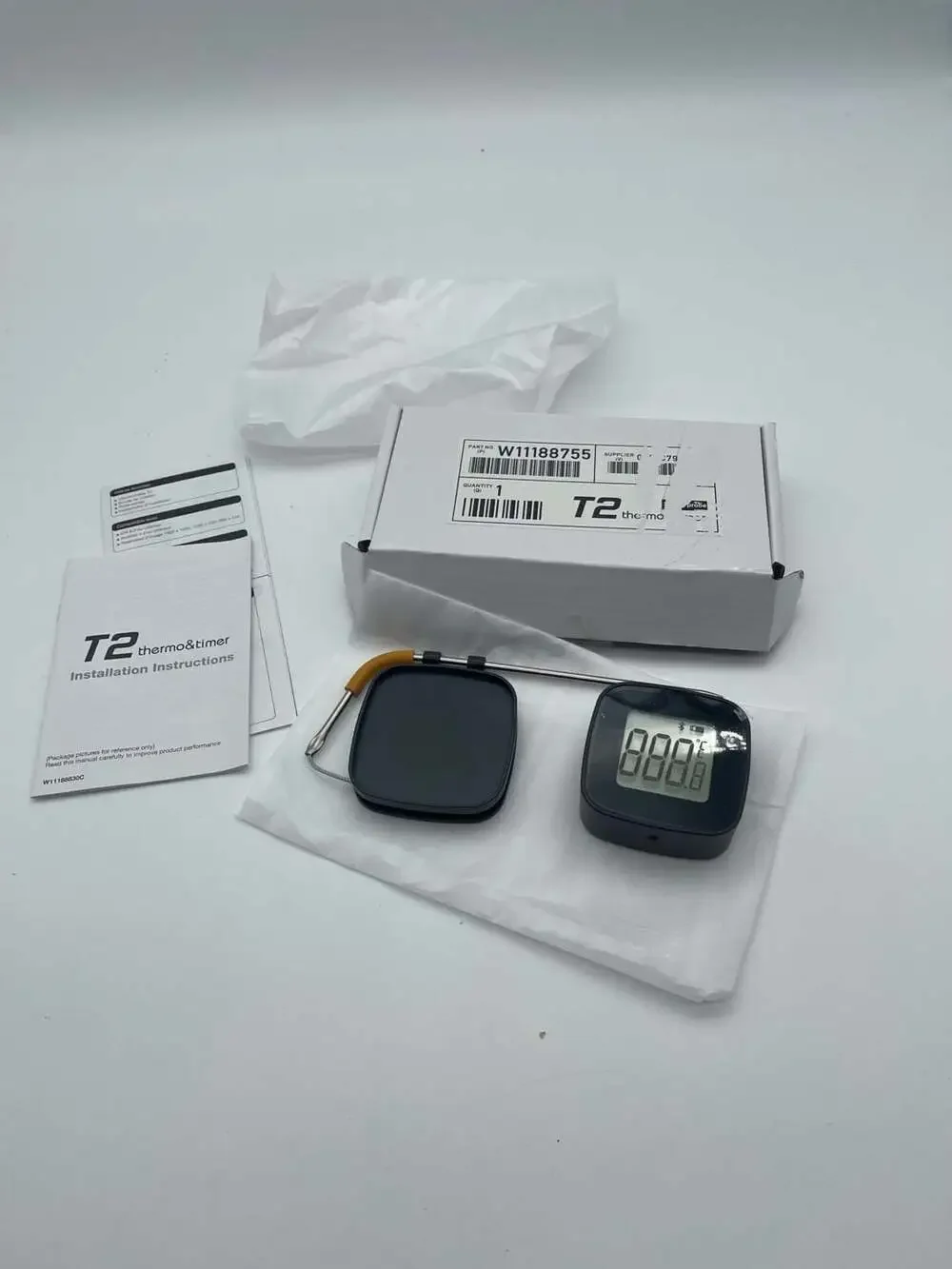 Whirlpool T2 Thermo & Timer Wireless Bluetooth‎ Meat Probe W11188755 — New